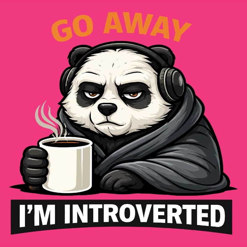 Introvertierter Panda Kaffee-Tee