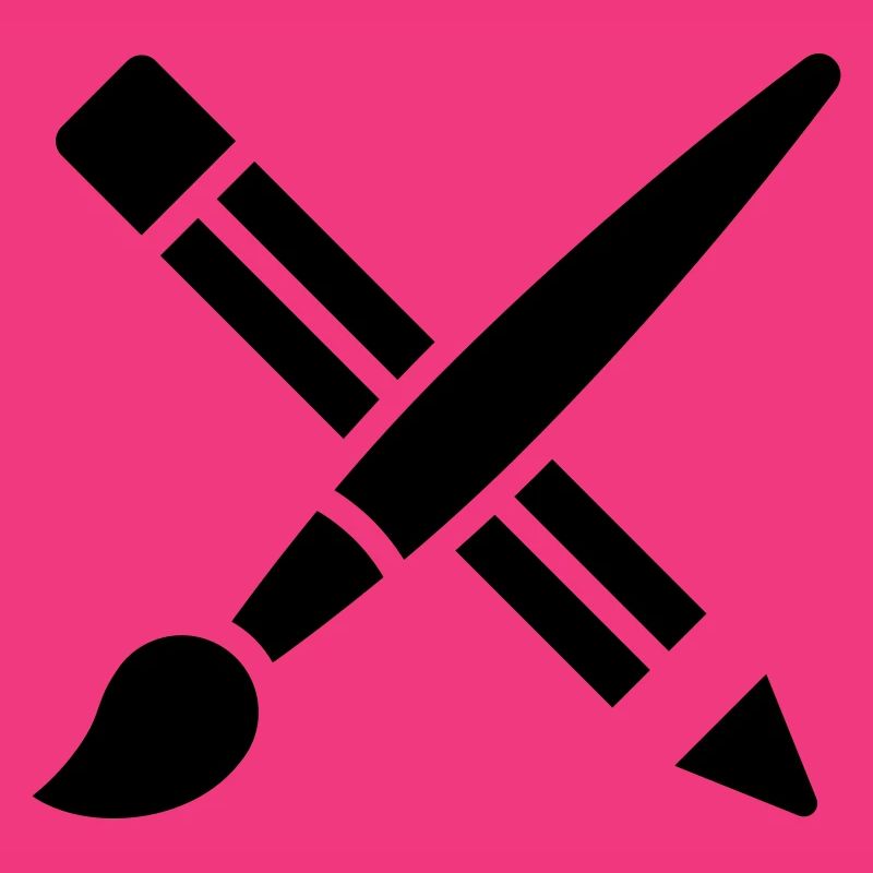 Pinsel, Bleistift, Basteln, Kunst Symbol