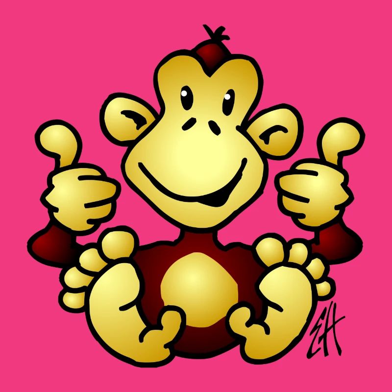 Full Color Monkey Design