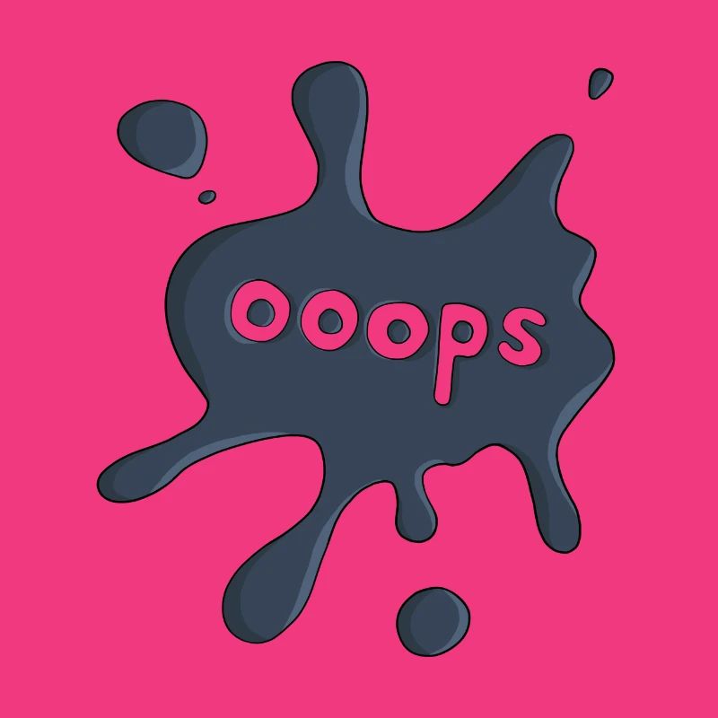 Fleck ooops dunkelblau