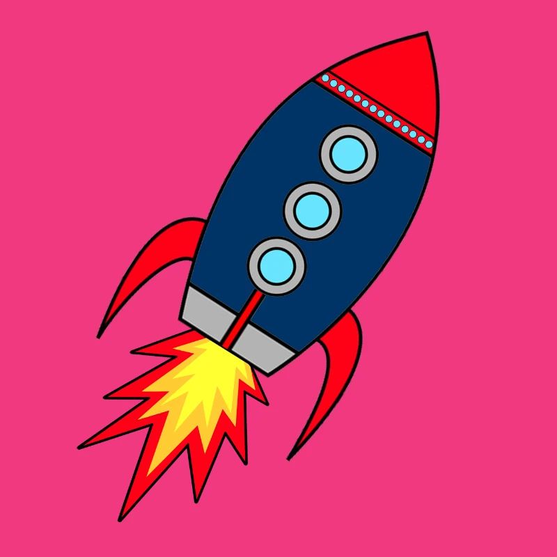 Rocket * Rakete startet