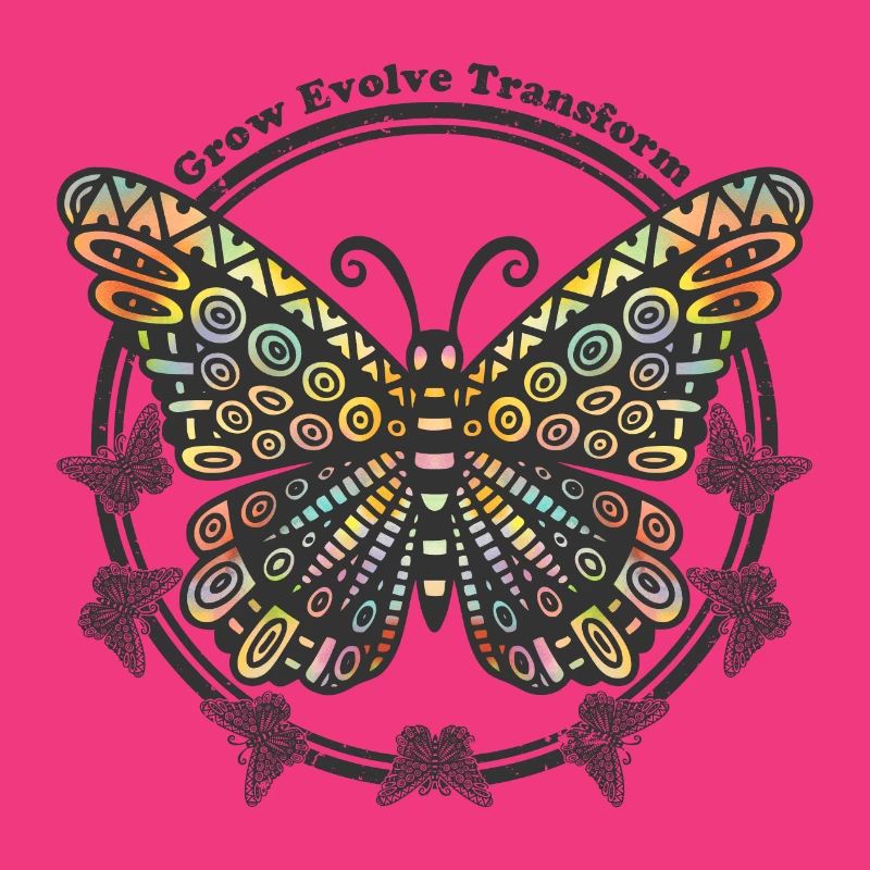 Boho Style Schmetterling - Grow Evolve Transform