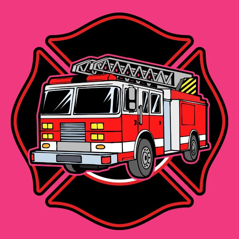 Fire brigade fire engine fire protection extinguishing work