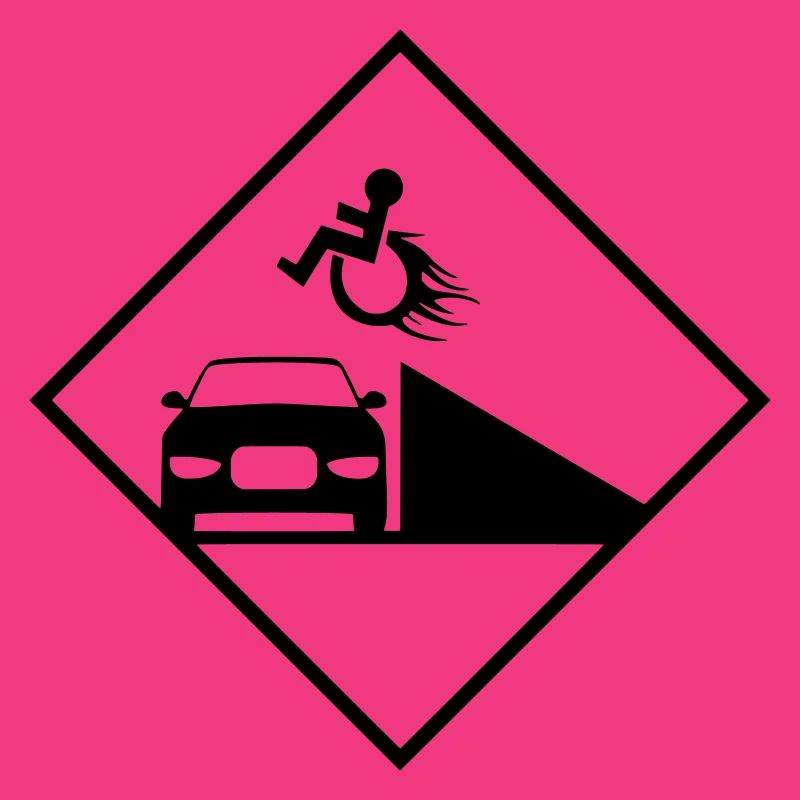 Rollstuhlfahrer springt über eine Rampe #