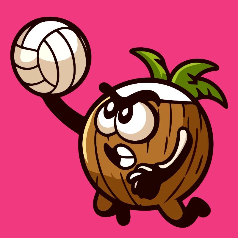 Spike die Volleyball-Eichel