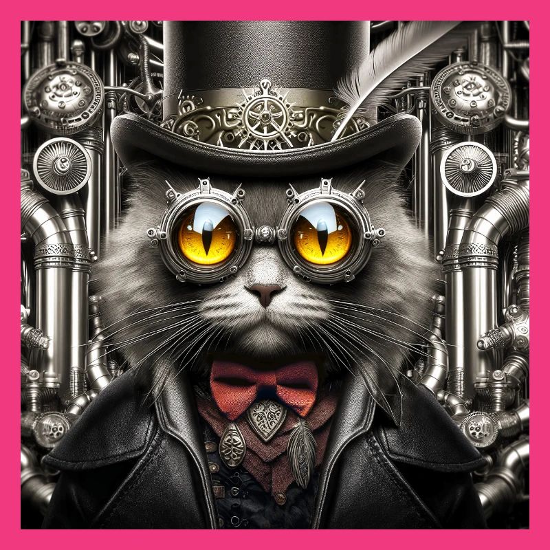 Steampunk-Katze