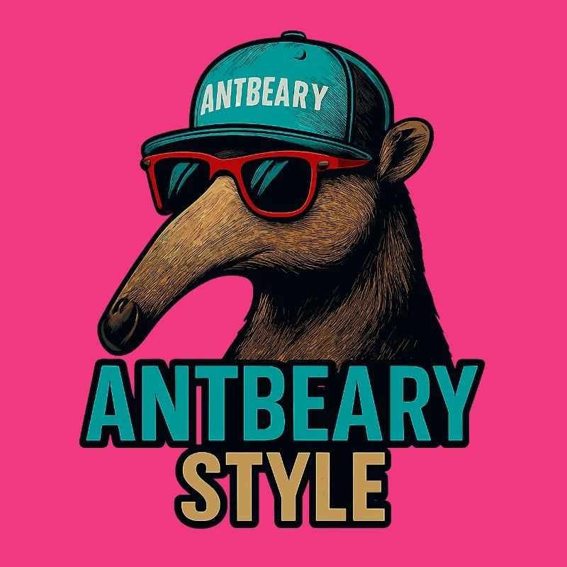 Antbeary Style Aardvark Cartoon