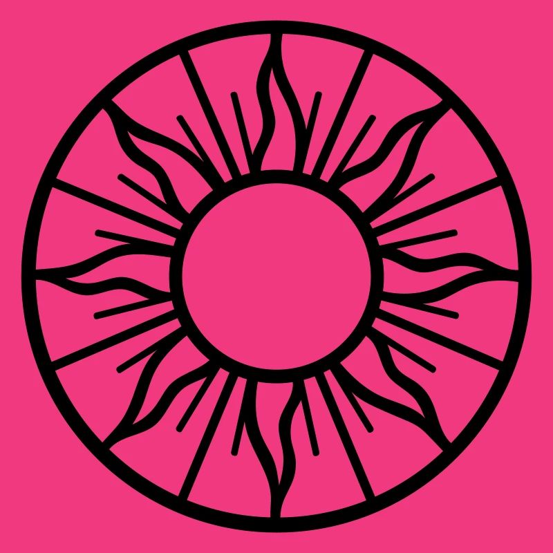 Mittsommer Sonne - Symbol der Sommersonne