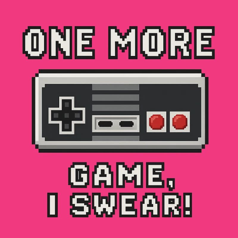 Retro Gaming Zitat Design