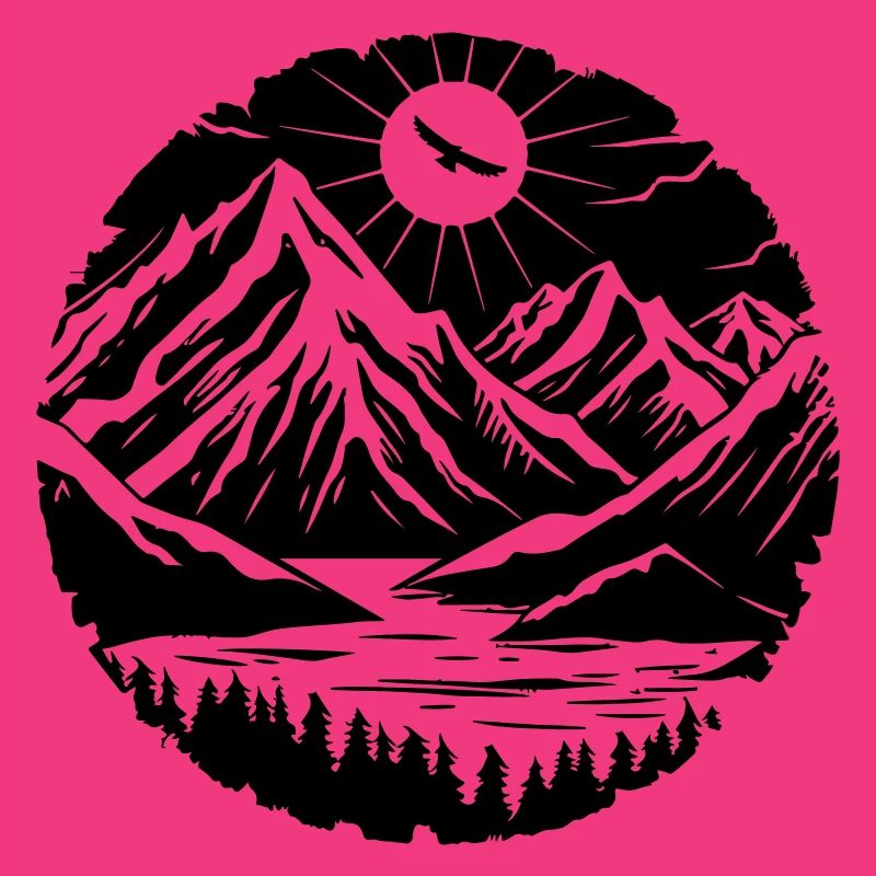 Berglandschaft Silhouette