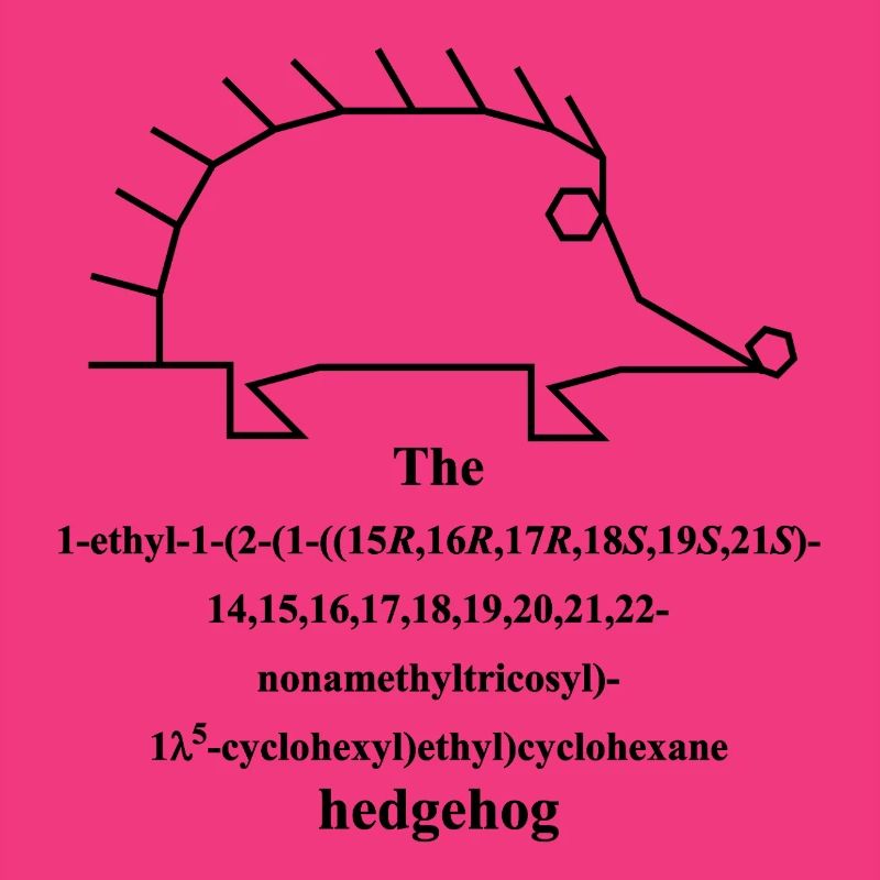 Molécule de hérisson - Nomenclature IUPAC Blague -b