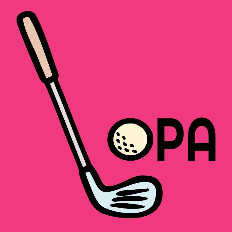 Golf Opa Golfschläger