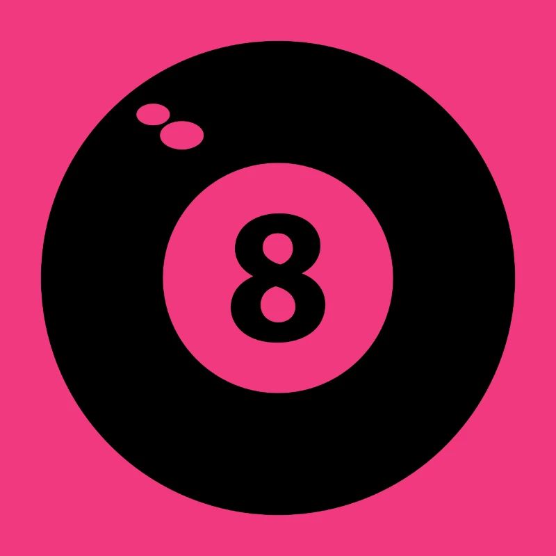 8 schwarze Billards