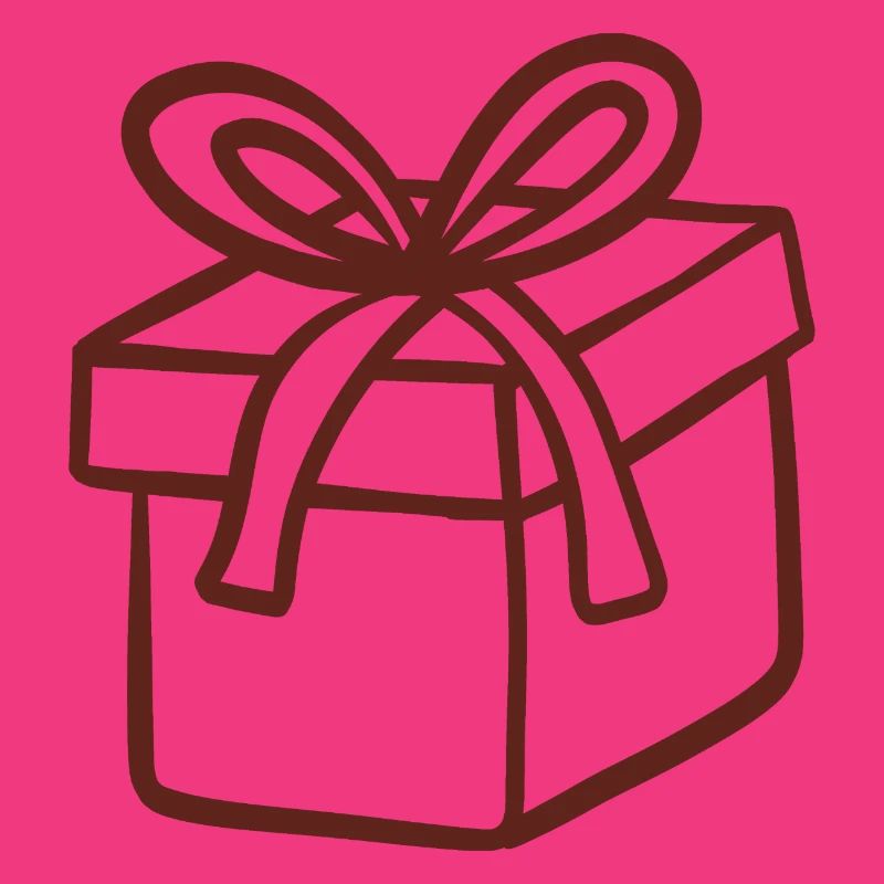 Rustikale handgezeichnete Geschenkbox