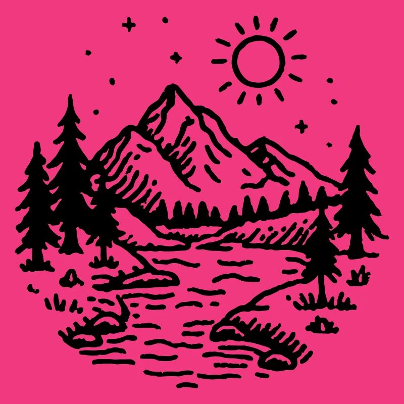 Berge Landschaft Wald