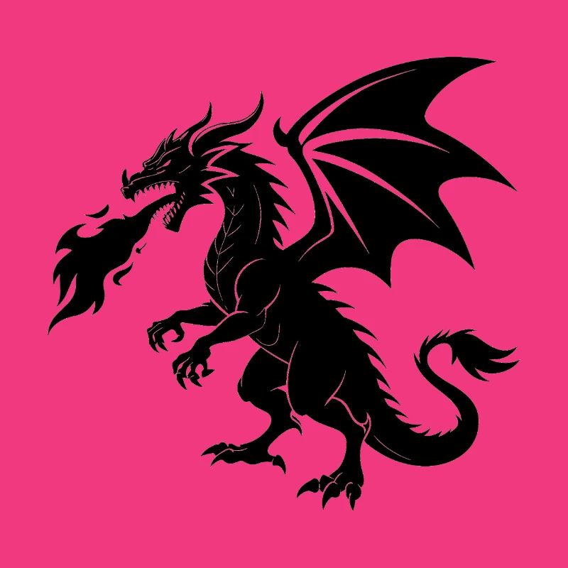 Feuerspeiender Drache