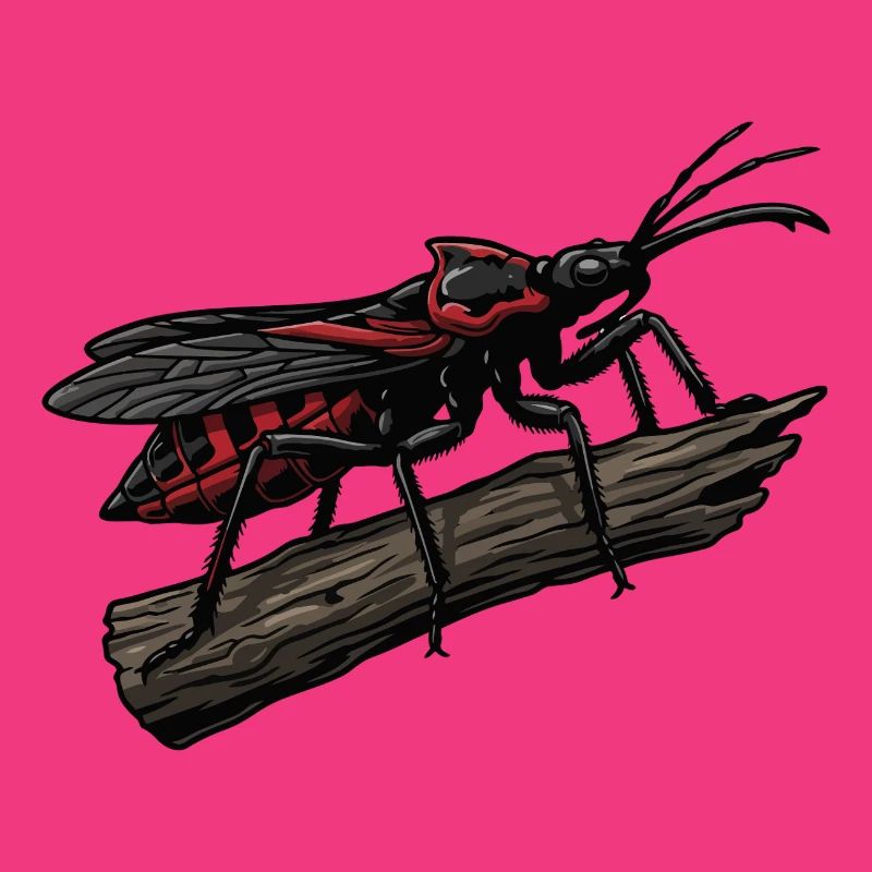 Bug Assassin Bug Hunter Red Strike Tattoo