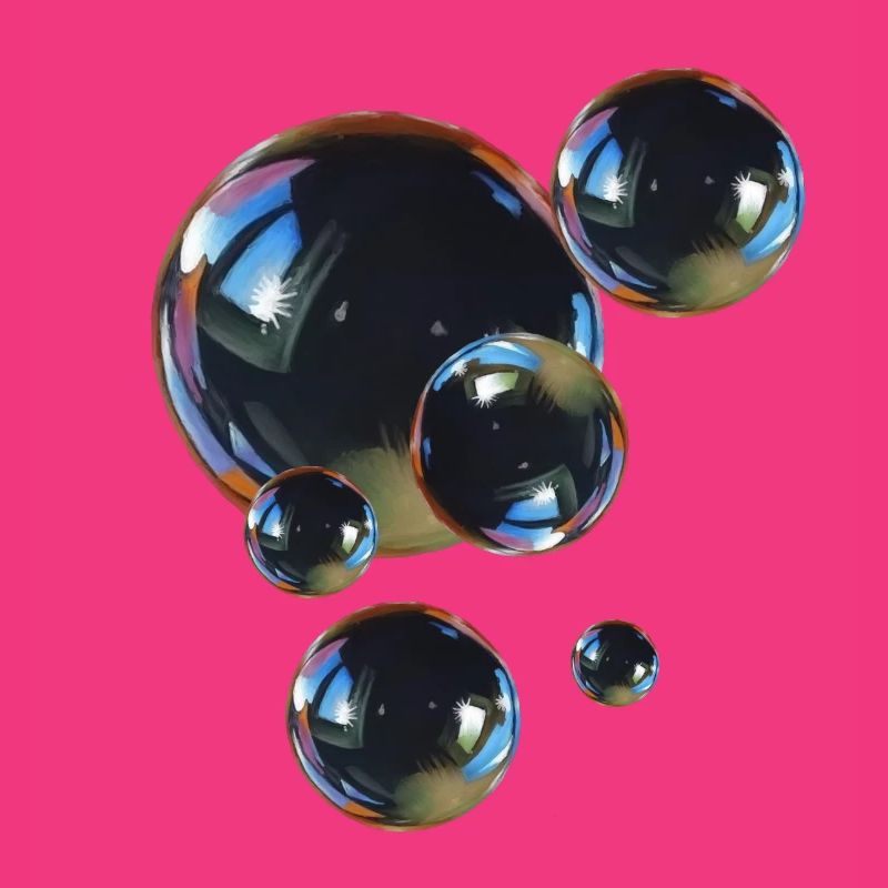 Reflektierende Blasenkunst