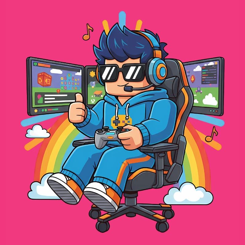 Cooler Streamer, der Spiele spielt