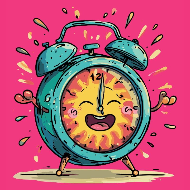 Sun Alarm Clock Celebration Image
