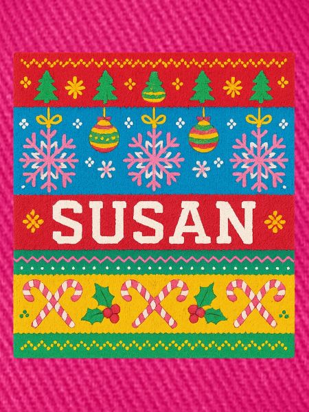 Personalisierte Susan-Weihnachtskunst