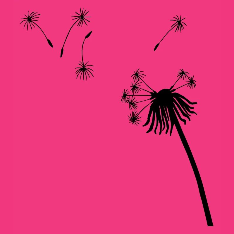 Silhouette Seeding Löwenzahn