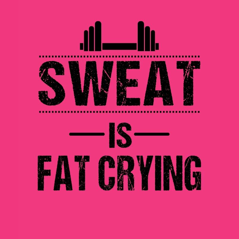 Sweat is fat crying