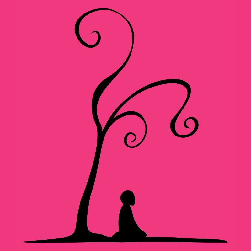 Meditation unter Baum