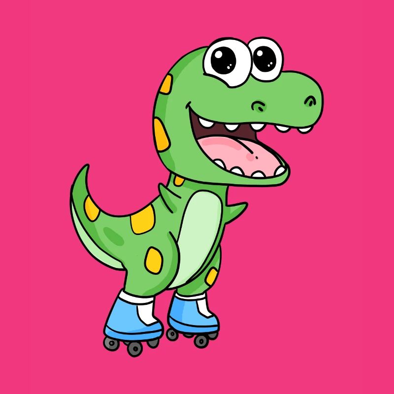 Inline Skating Roller Skates Dinosaur