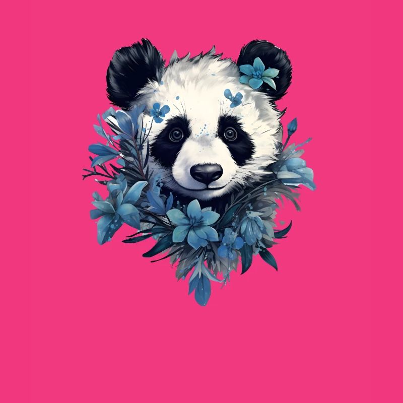 Conception de fleurs de panda