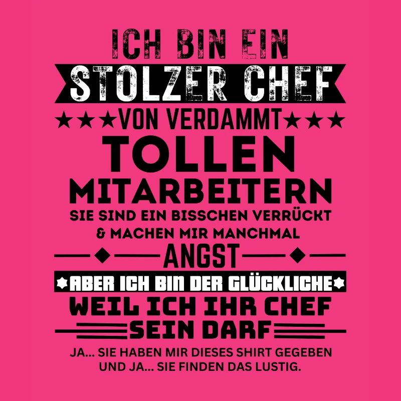 Stolzer Chef Glücklich