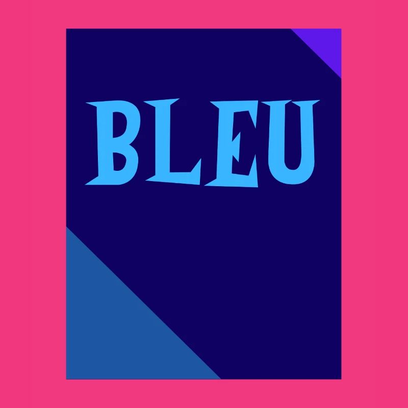 BLUE Rectangle Triangle Chalkboard