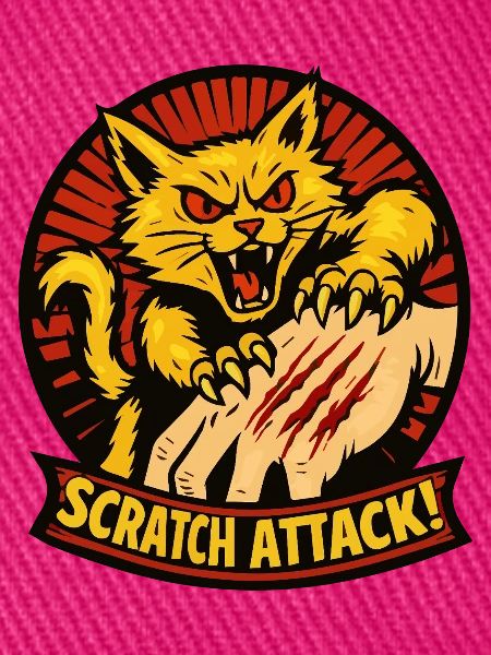 Scratch Attack Wütende Katzenklauen-Design