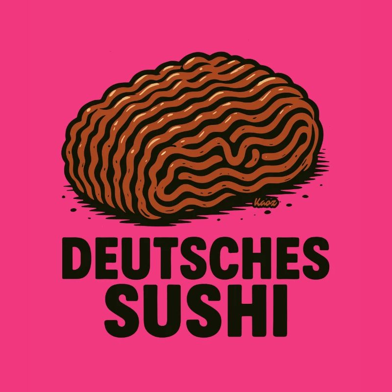 Deutsches Sushi  Hackfleisch Mett 