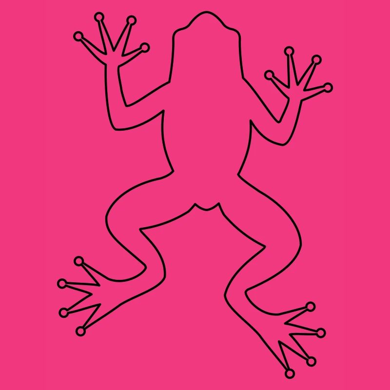 Frog toad tree frog silhouette