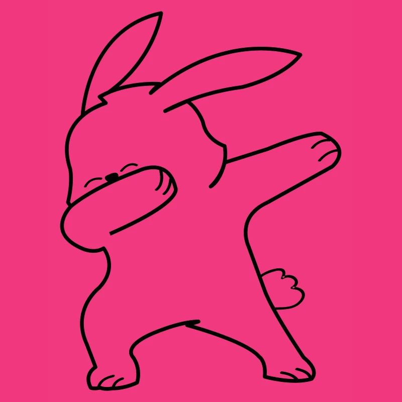 dabbing bunny