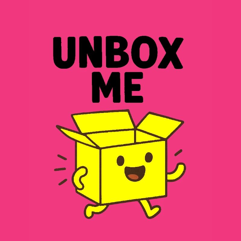 Fröhliche Box Charakter Illustration