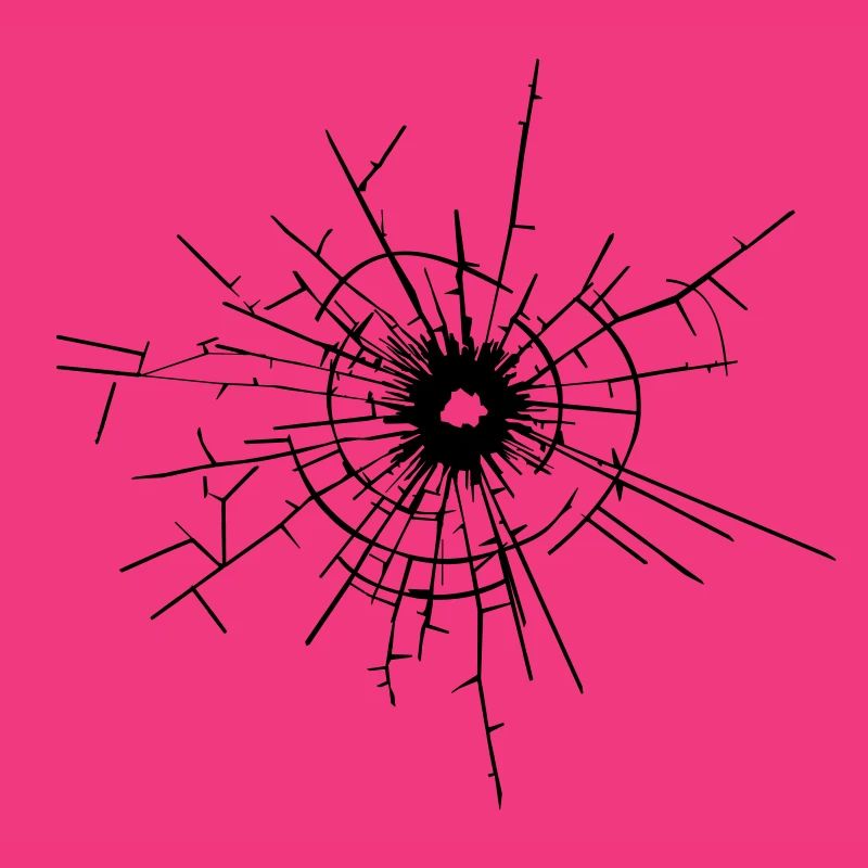 Glass crack