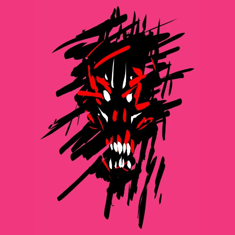 Devil horror graffiti