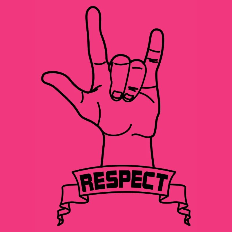 Respect des gestes de la main avec le texte RESPECT