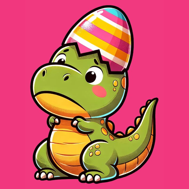Easter T-Rex in Eggshell, Clumsy