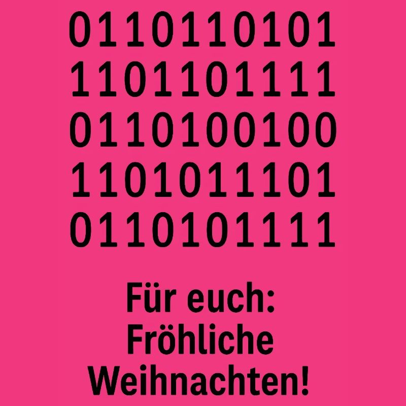 Christmas Code Binary Pattern