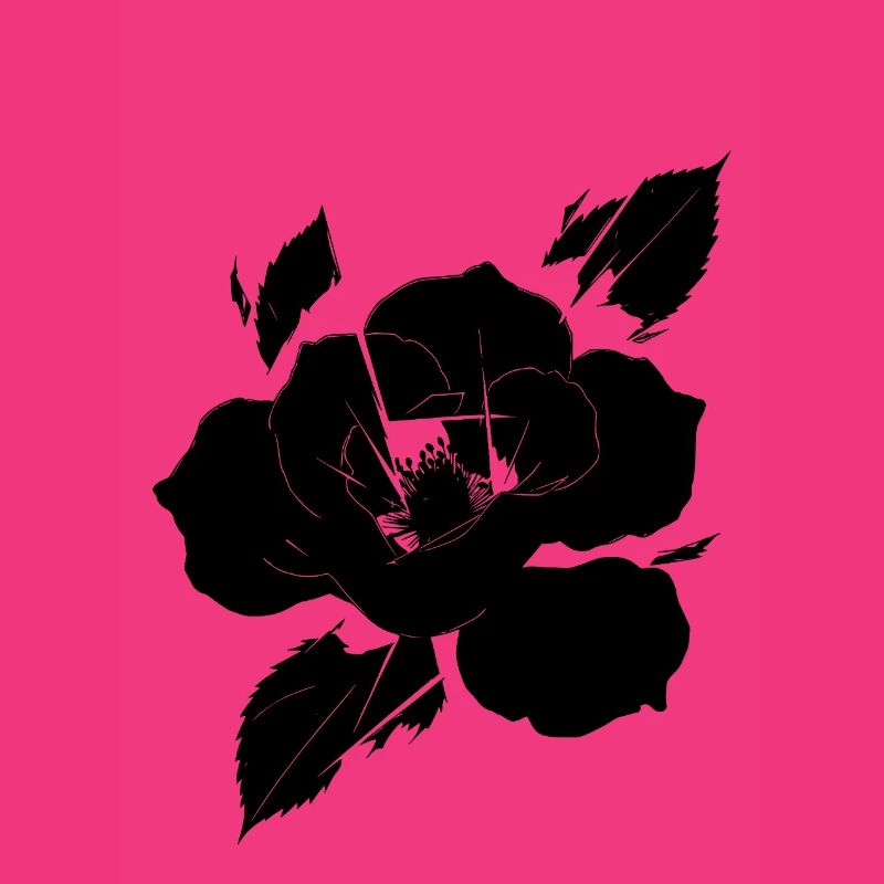 Fragmented Black Rose