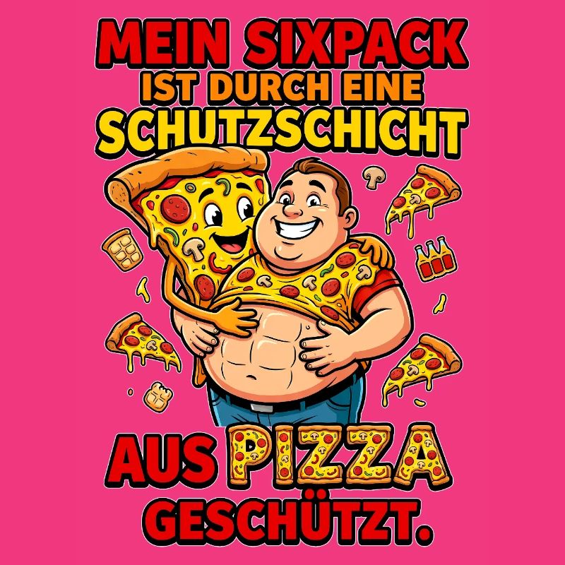 Mème de la couche protectrice en six-pack de pizza