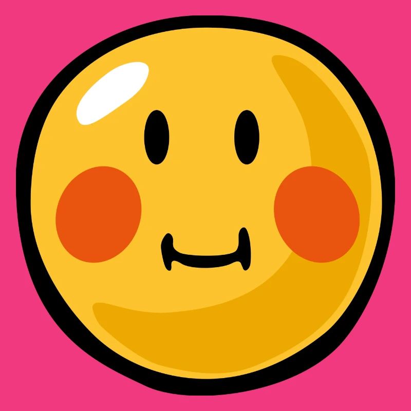 Smiley blushed