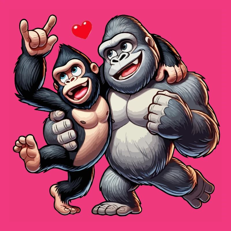 Gorilla-Paar