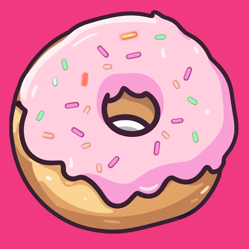 Pinker Zucker Donut