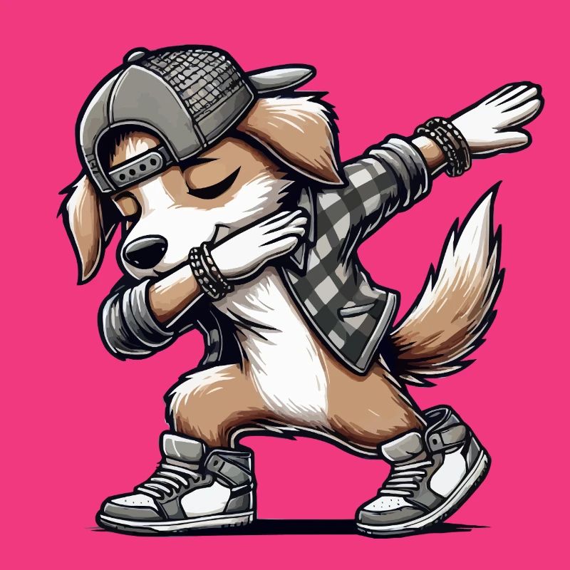 hund dabbing comic