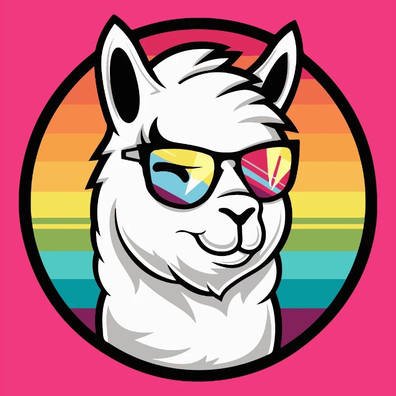 Alpaka Llama Cool Comic