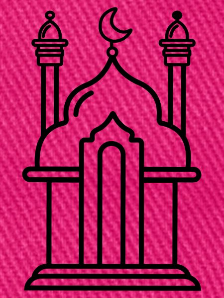 Moschee religiöse Kultstätte transparent